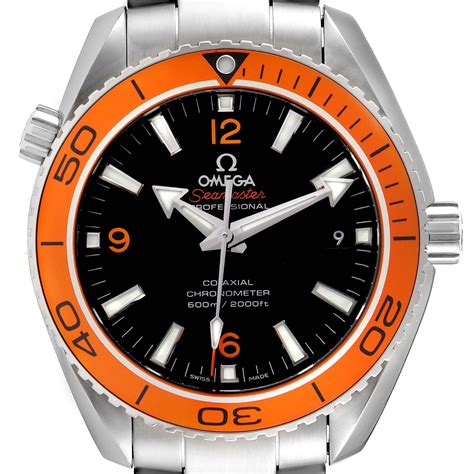 used omega planet ocean for sale|omega planet ocean orange bezel.